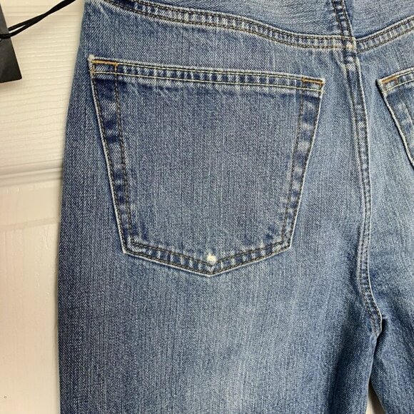 RE/DONE 70's Ultra High Rise Stove Pipe Jeans Blue Women’s 27 NWT Anthropologie - Picture 10 of 15